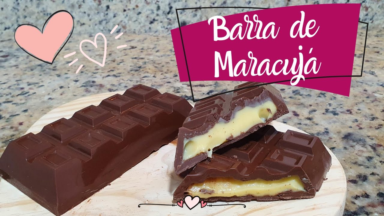 BARRA RECHEADA COM BRIGADEIRO TRUFADO DE MARACUJÁ!