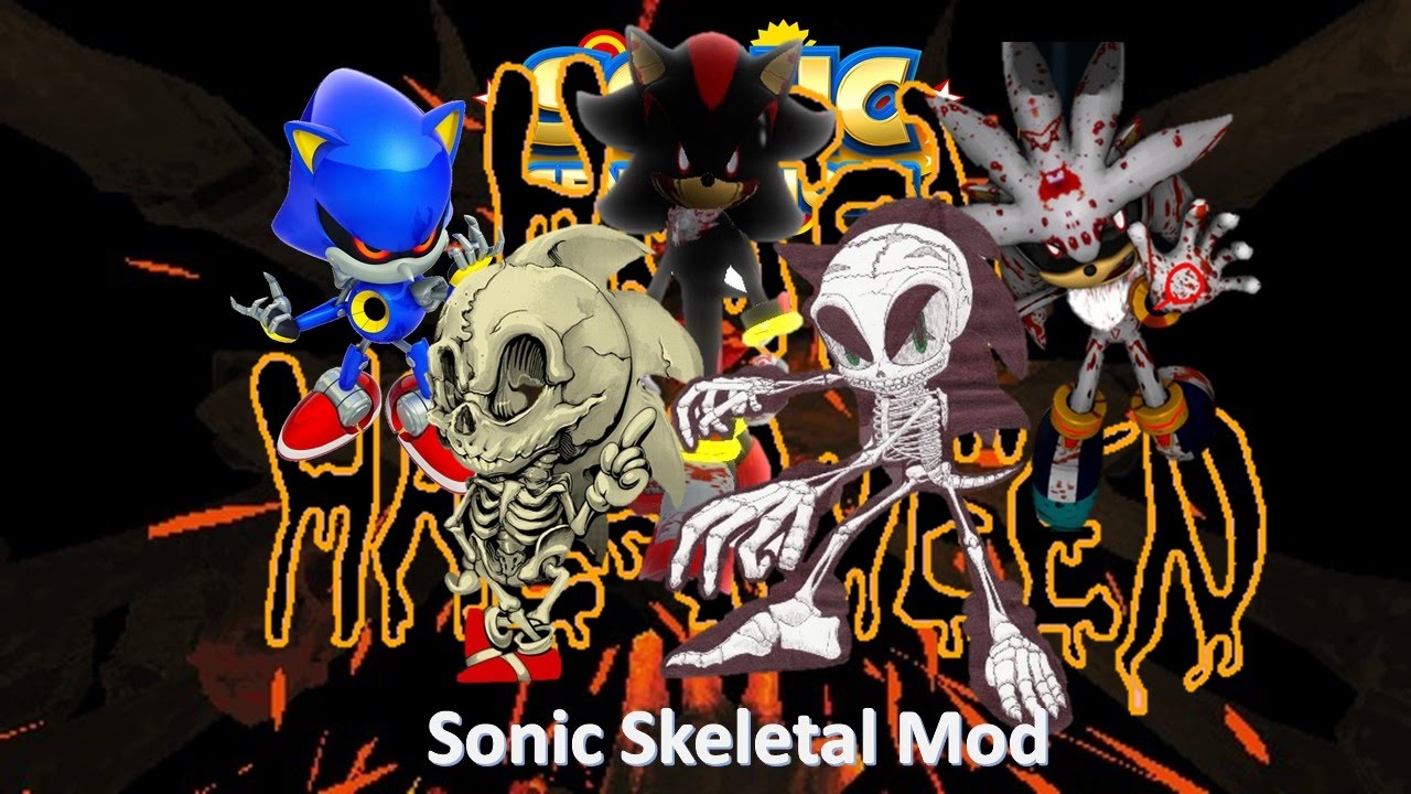 Sonic Generations Mod Part 75_ (Halloween Special!!!) Sonic Skeletal Mod