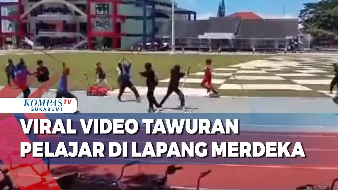 Viral! Video Tawuran Pelajar Di Lapang Merdeka Meresahkan Warga
