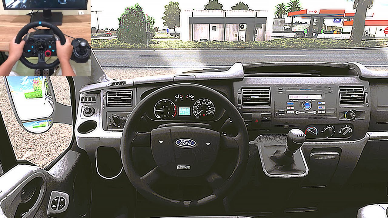 Euro Truck Simulator 2 | Ford Transit MK7 [Steering Wheel Gameplay]