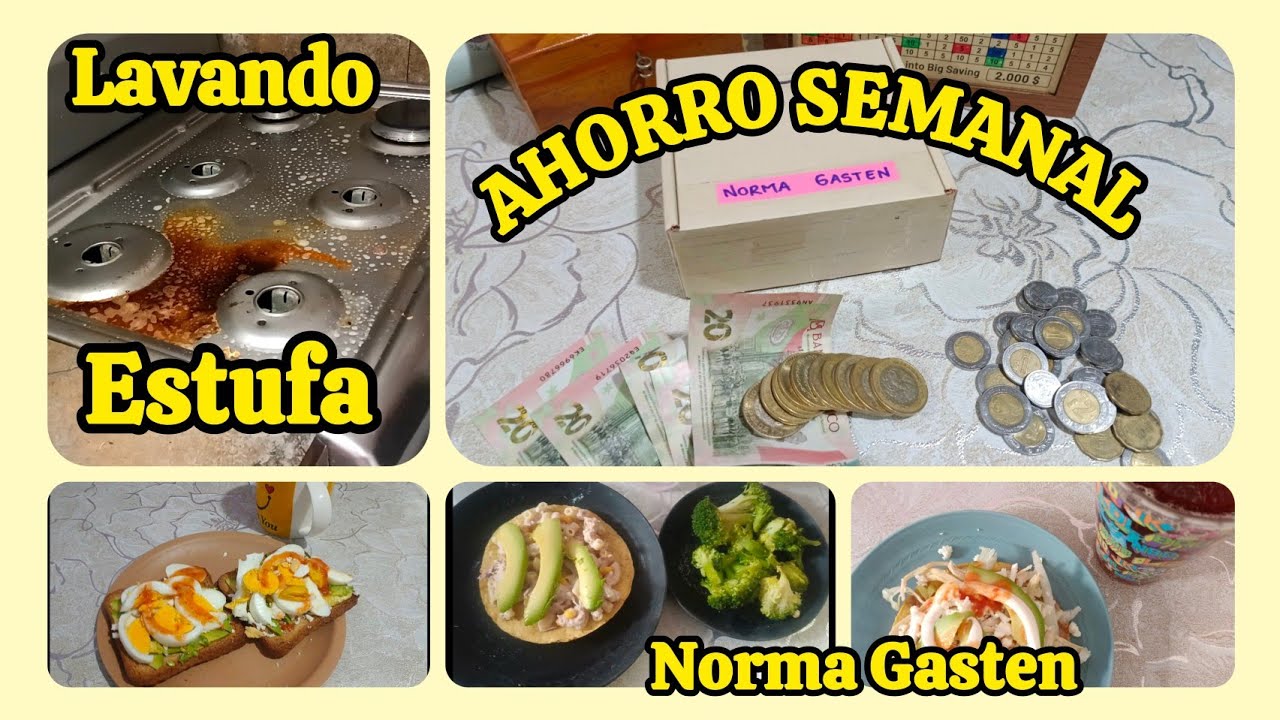 ✅ DIAS FLOJEROSOS 😅 Ahorro de la semana. Limpieza de la estufa ☺️ #normagasten 