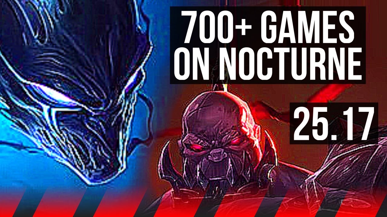 NOCTURNE vs SION (TOP) | 700+ games, 6/2/6 | KR Master | 25.17