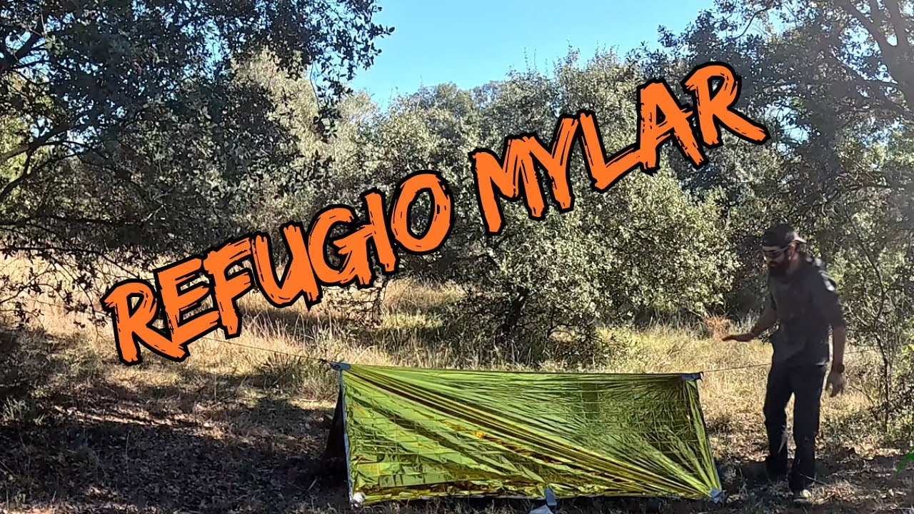 Refugio de Supervivencia SOLO con una Manta Mylar 🏕️ | Bushcraft y Naturaleza