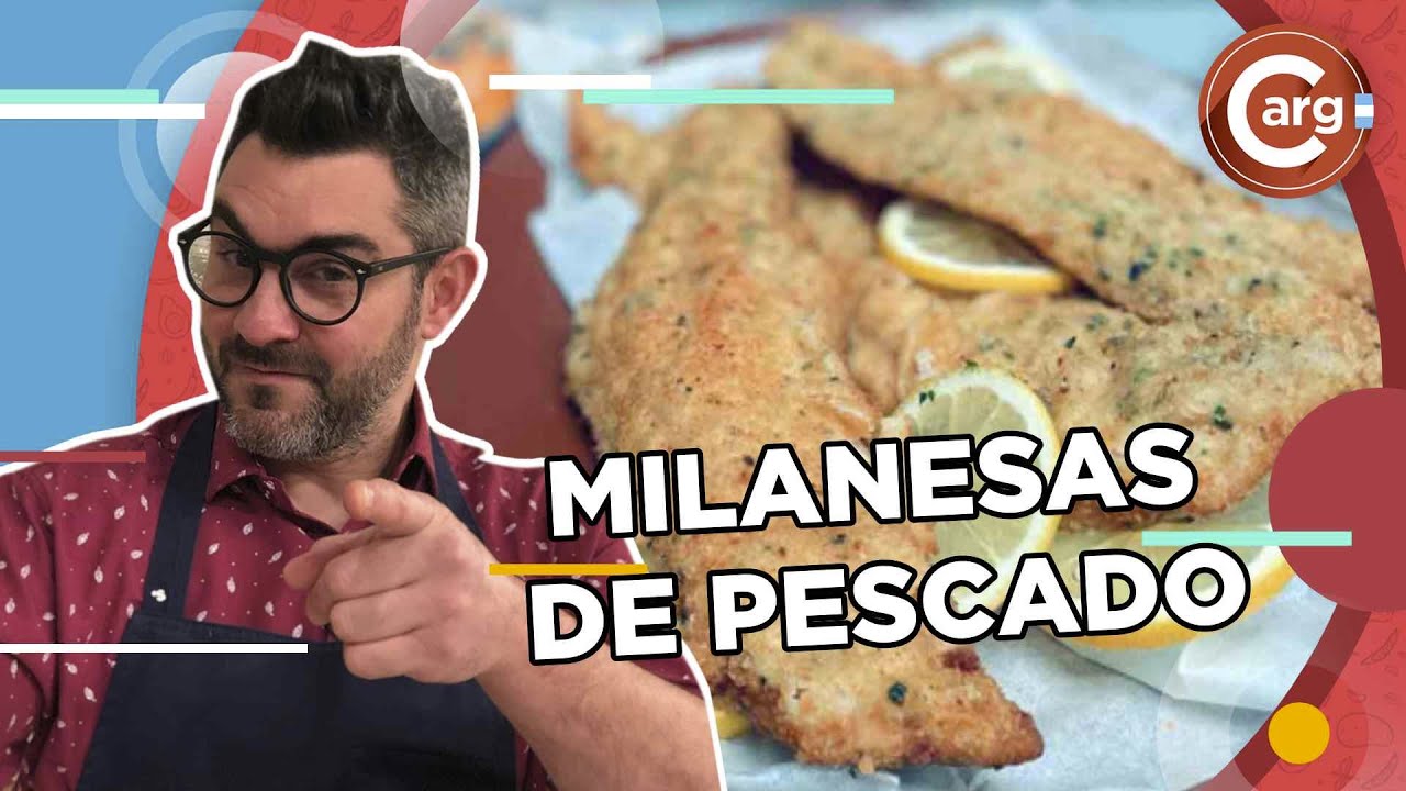 DELICIOSAS MILANESAS DE PESCADO CON PURÉ NARANJA