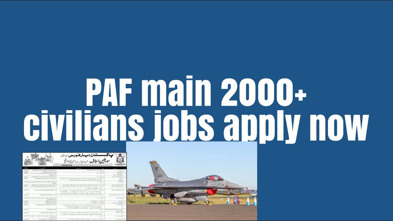 PAF civilians jobs 2018