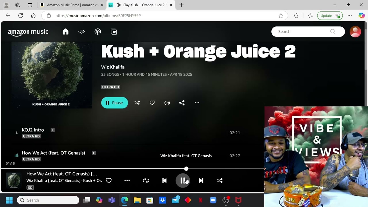 Kush and OJ 2 Reaction
