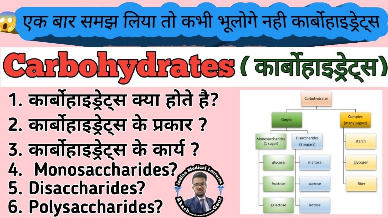 Carbohydrates Biochemistry | Defination | Classification | Function What are 5 carbohydrate foods?
