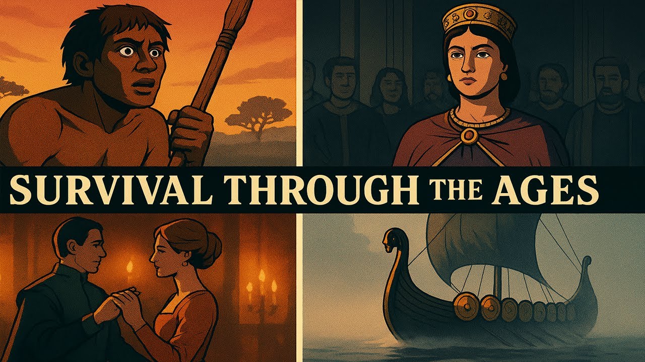 Survival Through the Ages: From Prehistoric Hunts to Byzantine Thrones and Viking Sieges