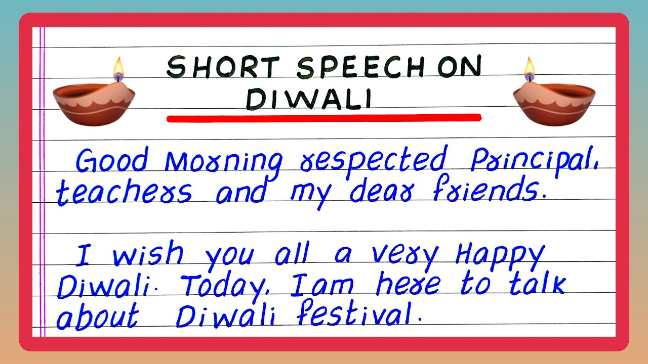 Short Speech on Diwali | Speech on Deepavali | Best Speech on Diwali Festival in English