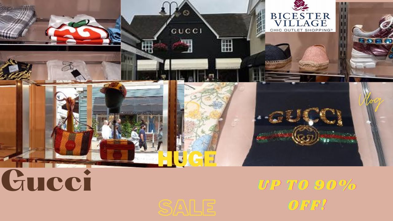 GUCCI OUTLET BICESTER  VILLAGE HUGE SALE UP TO 90% OFF/SHOP WITH ME