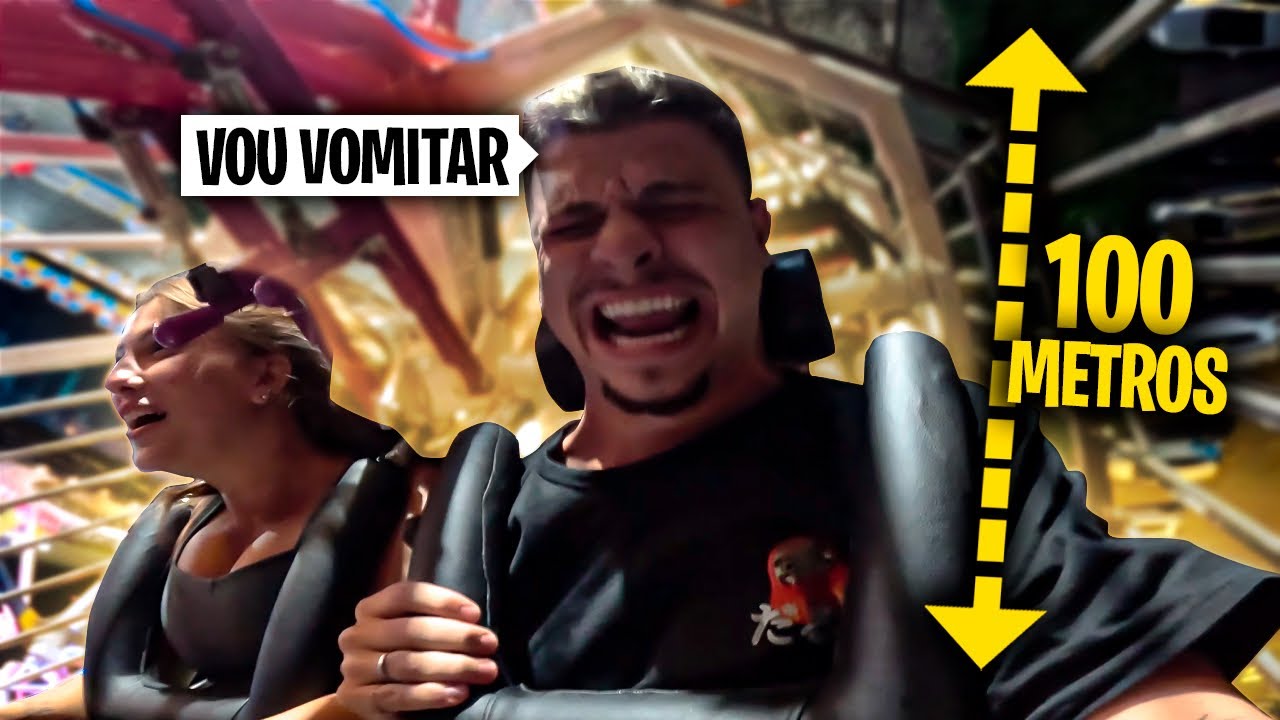 LEVEI MINHA NAMORADA NO PARQUE DE DIVERSÃO E QUASE MORRI…