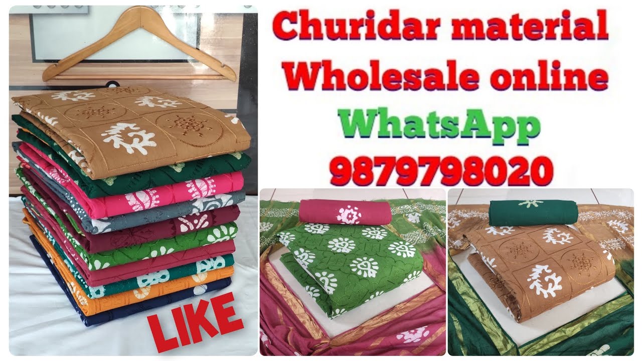 cotton Churidar dress material 😍 cotton dress materials with price 😍 wholesale Dress material