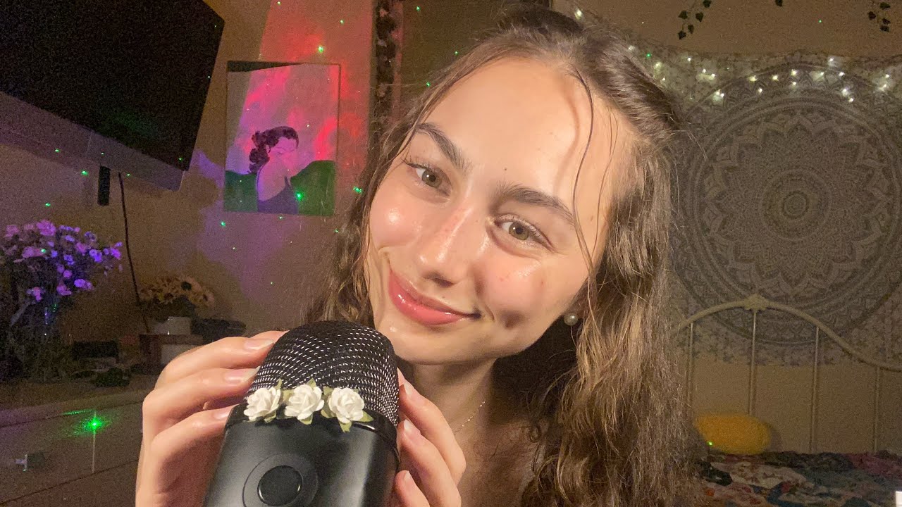 asmr rainy night ramble 🌧️ mic rubbing + soft whispering