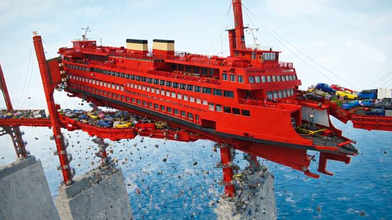 Can a Bridge Handle Massive Falling Ships? | Teardown Physics