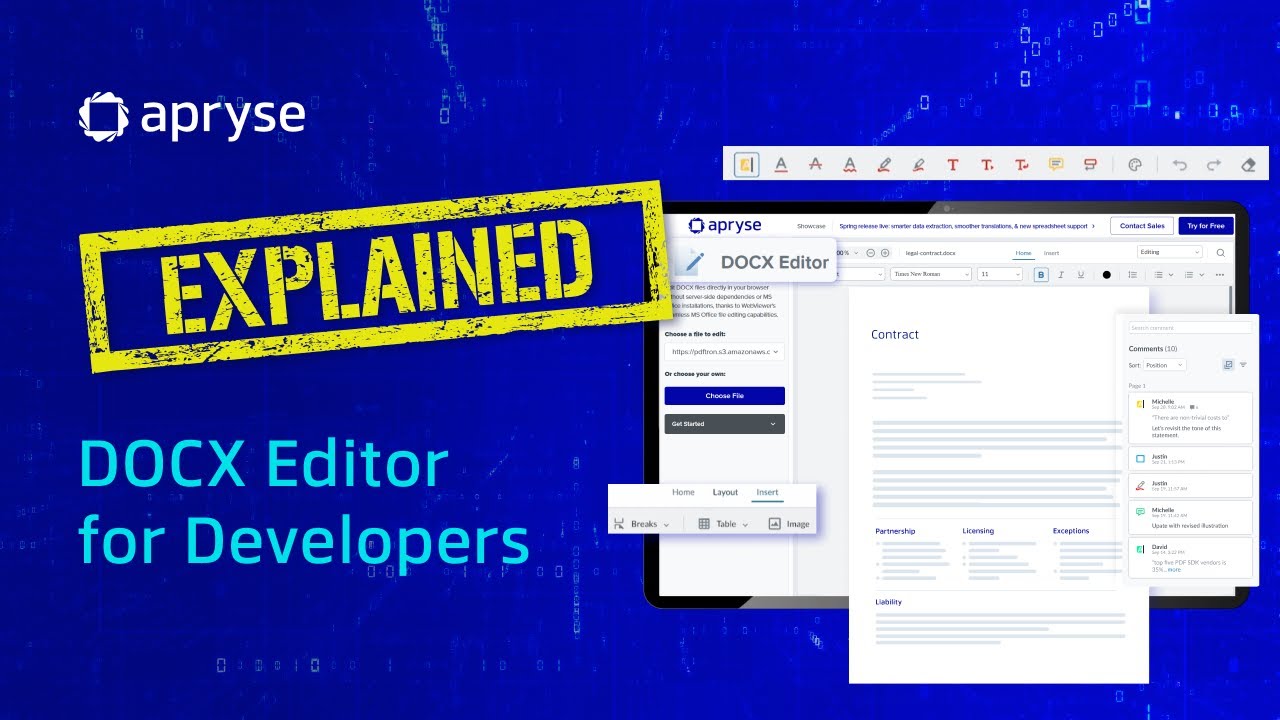EXPLAINED: Apryse DOCX Editor | Seamless In-App DOCX Editing for Developers