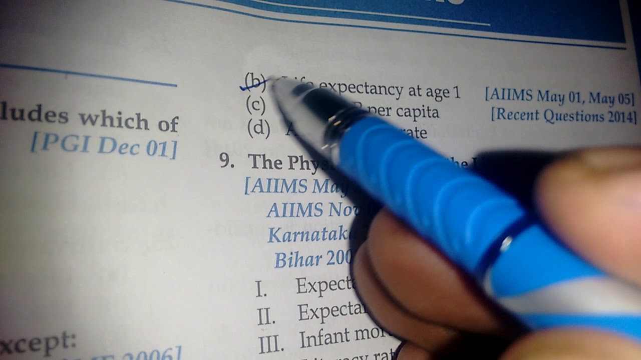 Mcq of HDI and PQLI