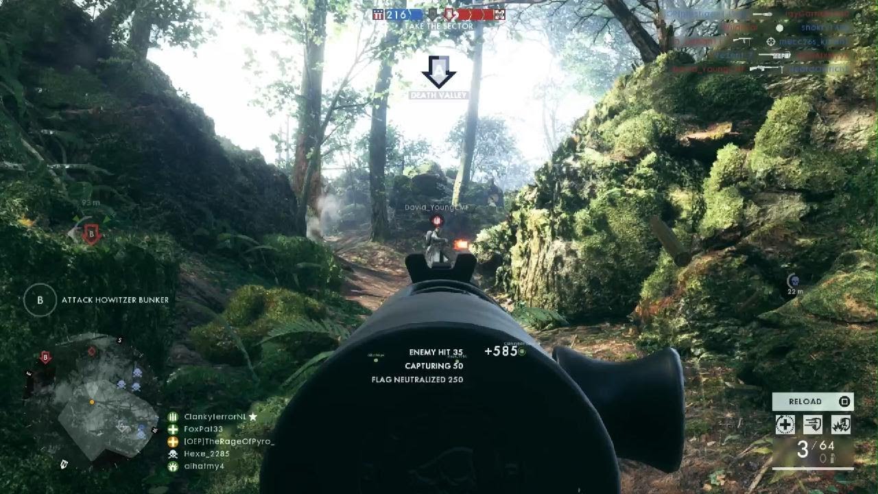 Battlefield 1_ quick 64 kill argone forest operations attack