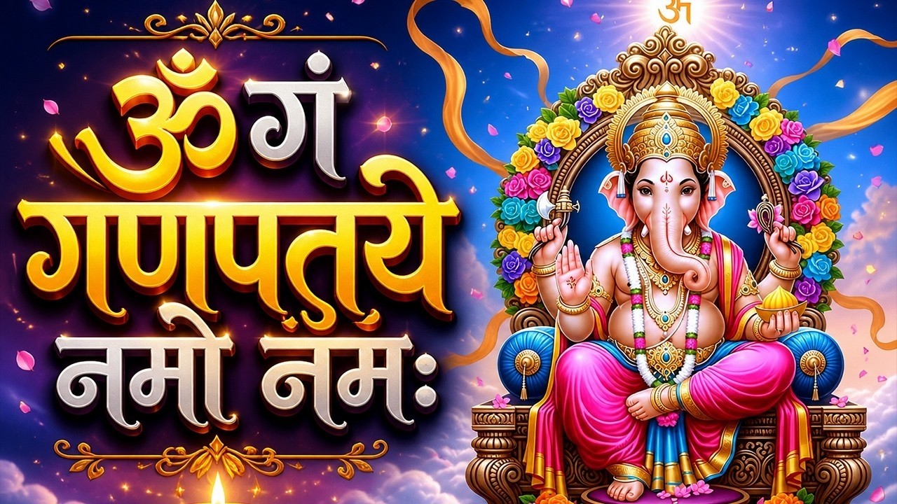 #Ganesh Mantra 108 Times - Om Gan Ganpataye Namo Namah | गणेश मंत्र - ओम गण गणपते नमो नमः