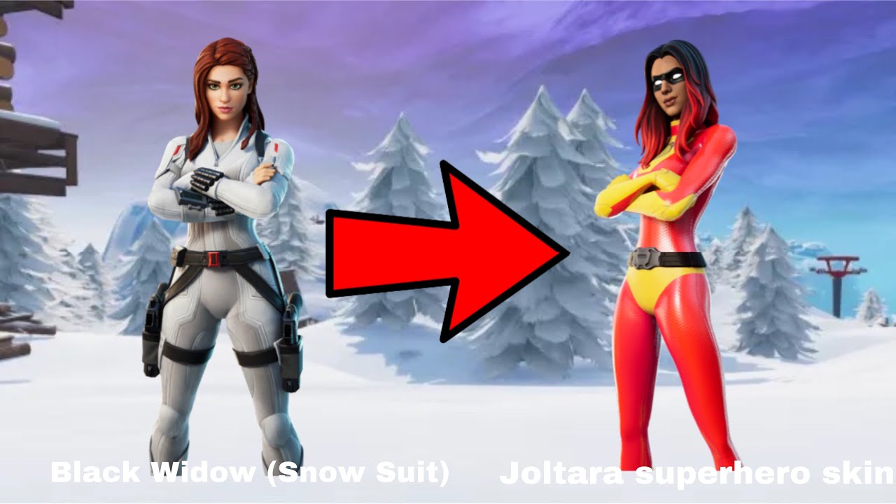 How To Make Black Widow (Snow Suit) With Joltara Superhero Skin