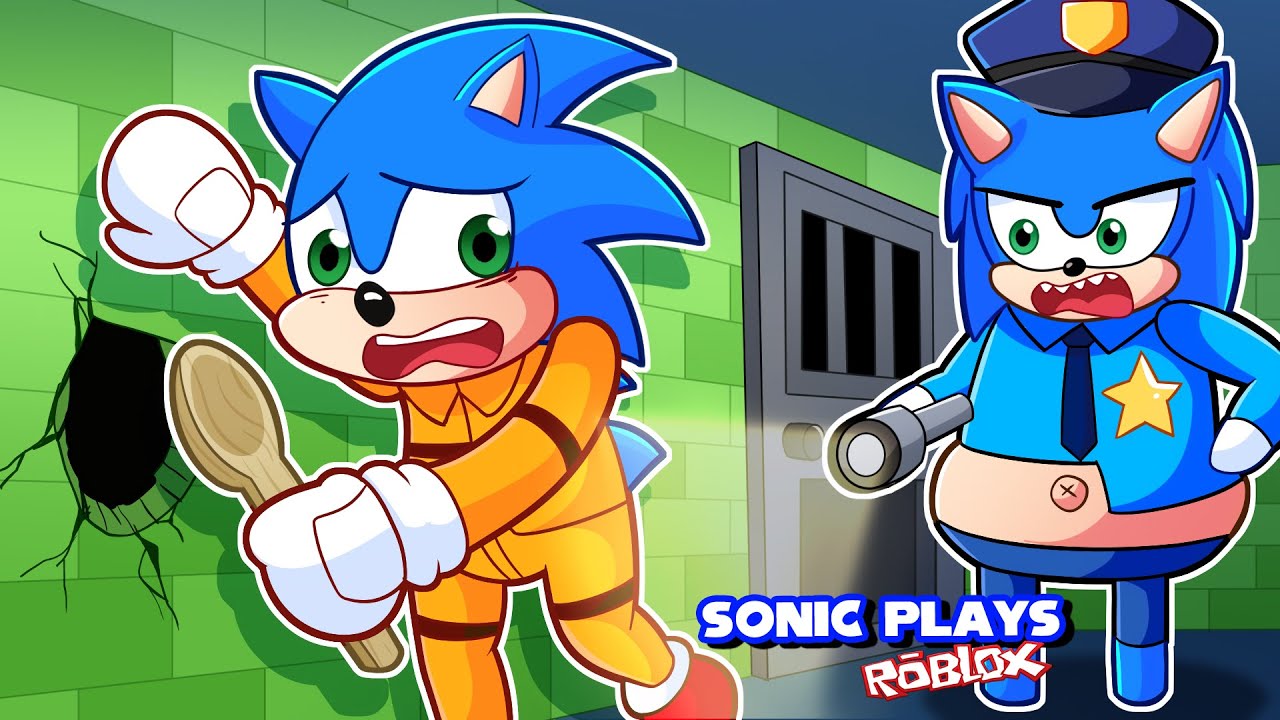 🦔 ESCAPE CREEPY SONIC'S PRISON! | Sonic Plays Roblox Sonic 3 Prison Run Obby