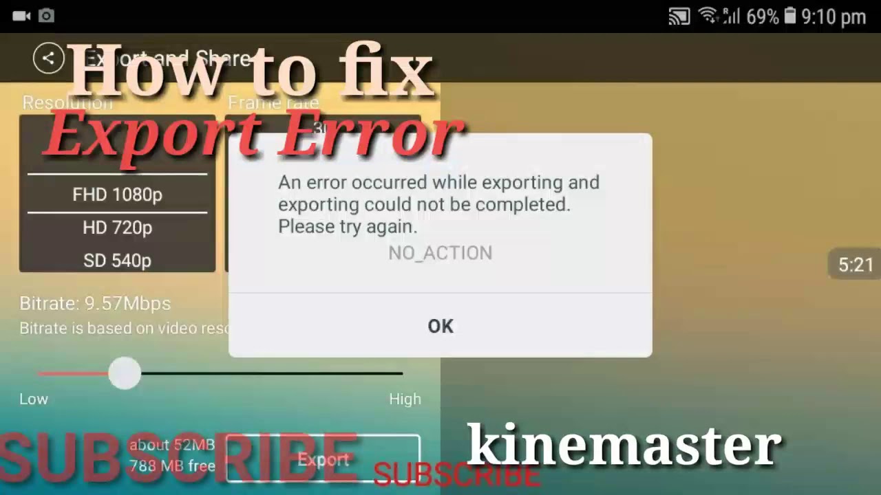 HOW TO FIX EXPORT ERROR IN KINEMASTER ll Tutorial # 4
