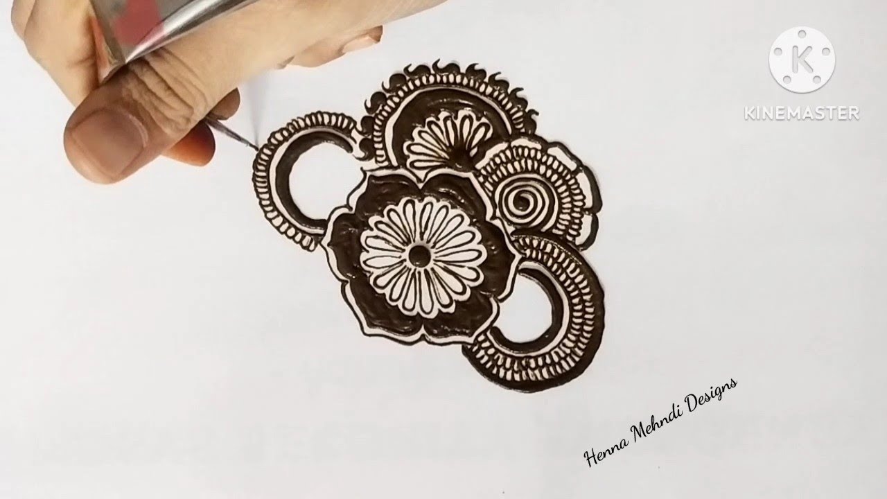 🌸 Simple Floral Mehndi Design | Easy & Beautiful Henna Pattern for Beginners