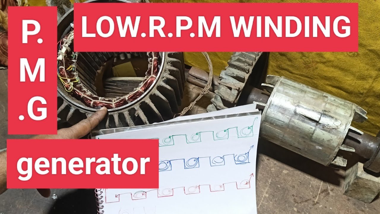 LOW RPM GENERATOR WINDING