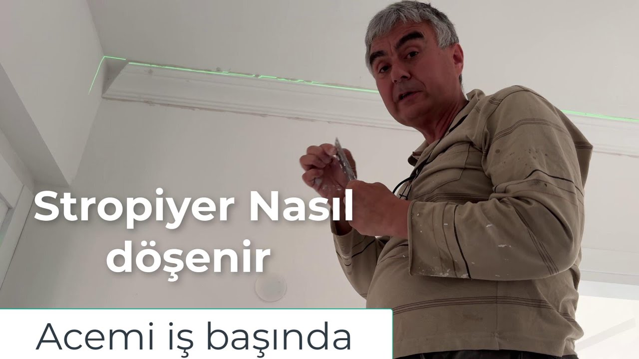 kartonpiyer acemi işi stropiyer nasıl döşenir