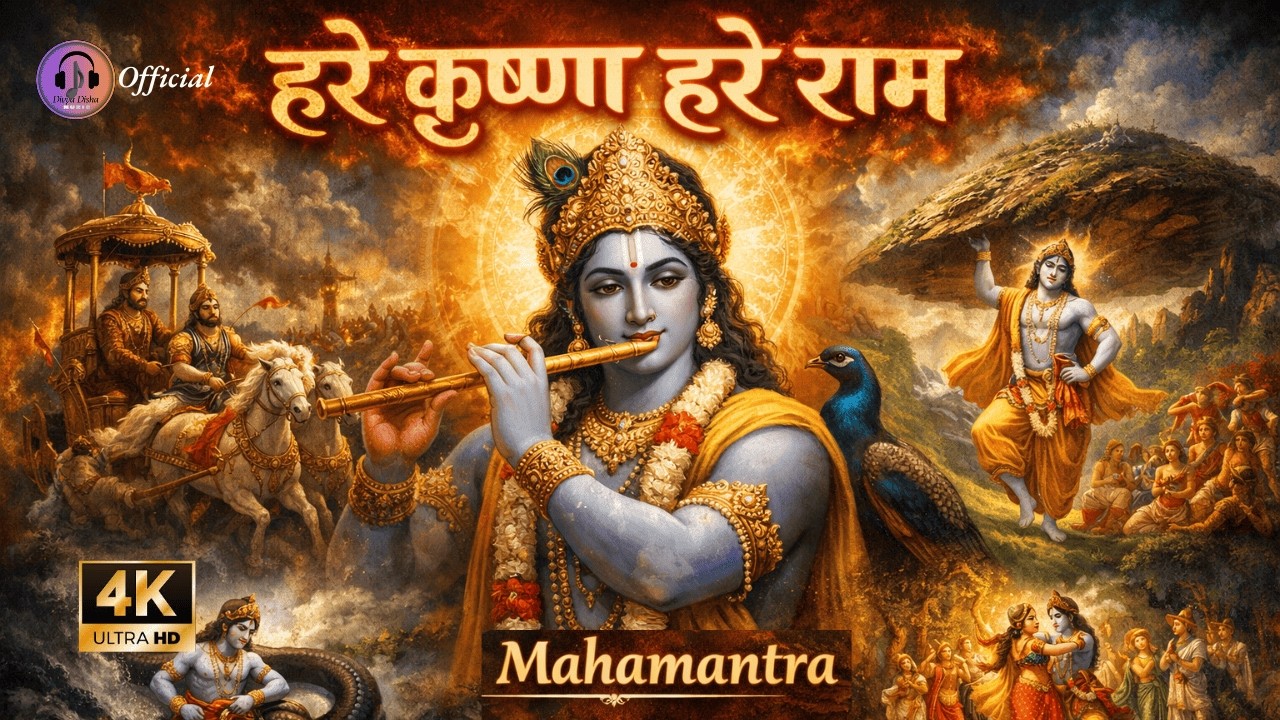 Hare Krishna Hare Rama Mahamantra | शक्तिशाली हरे कृष्ण हरे राम महामंत्र  | Peaceful Krishna Bhajan