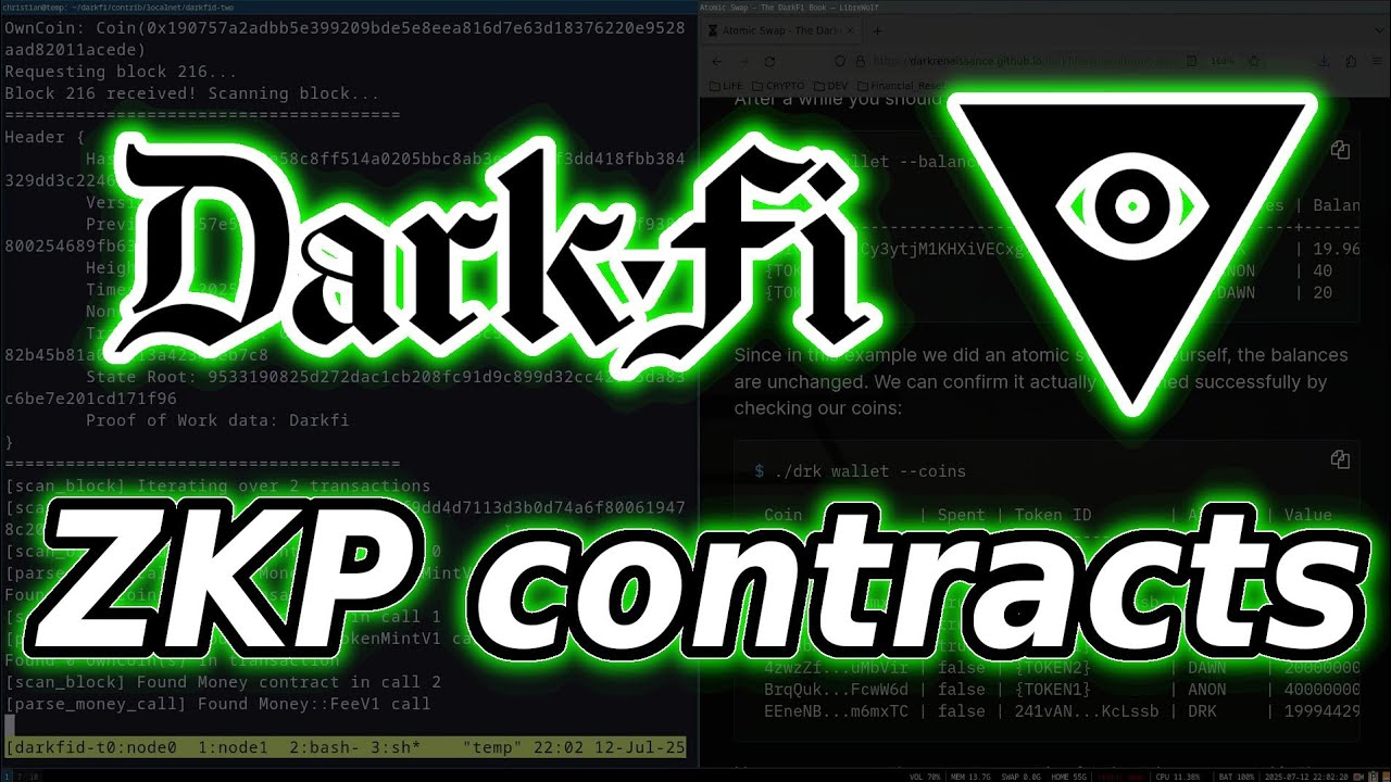 🔐 DarkFi walkthrough 👨‍💻#crypto #darkfi #zeroknowledge #cryptography #cypherpunk