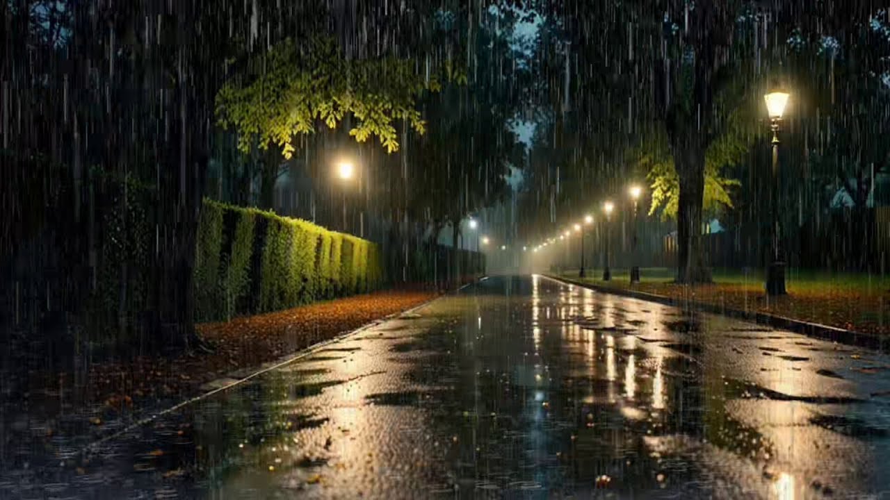 🛏️ Rain Sounds for Insomnia | Peaceful Night Rain Ambience for Restful and Restorative Sleep 🌙