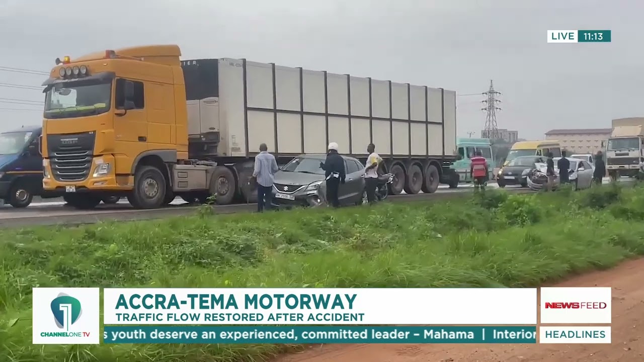 Accra-Tema Motorway Accident Cleared, Traffic Flowing Smoothly Again