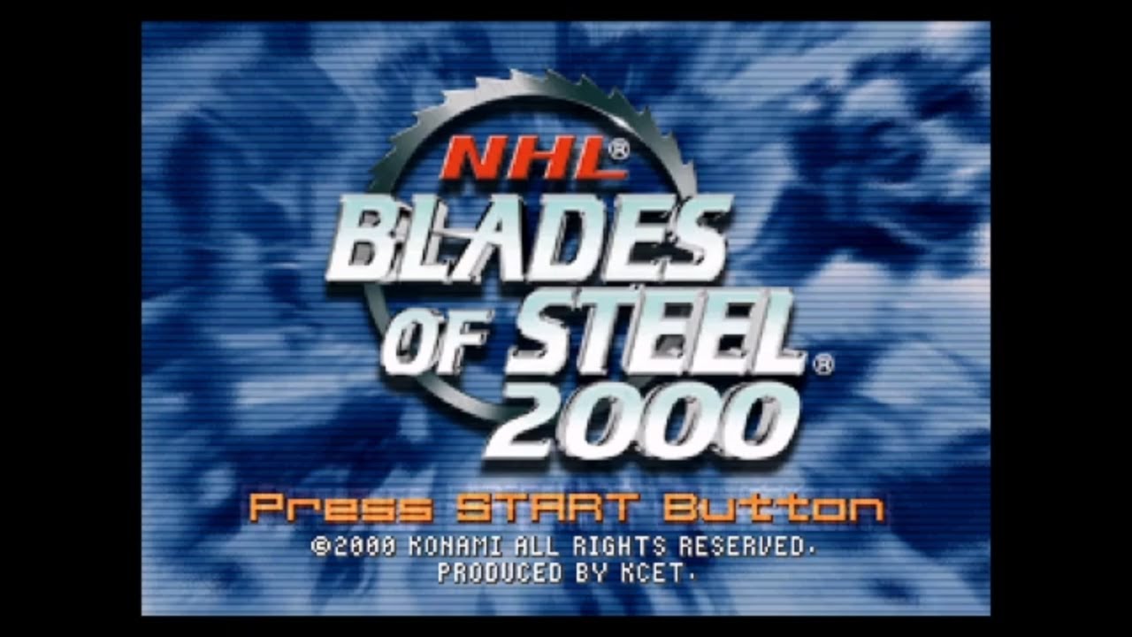 NHL Blades of Steel 2000 playstation Buffalo vs Dallas