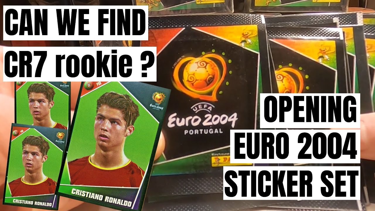 OPENING EURO 2004 STICKER PACKS, CAN WE FIND THE CRISTIANO RONALDO INTERNATIONAL ROOKIE ?
