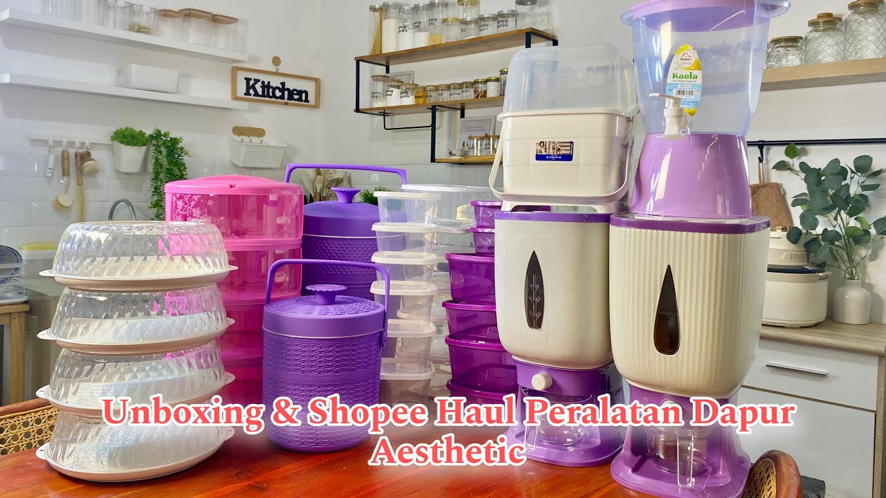 MULAI 20 RIBUAN ‼️ SHOPEE HAUL & UNBOXING PERALATAN DAPUR AESTHETIC & PASTI TERPAKAI ‼️