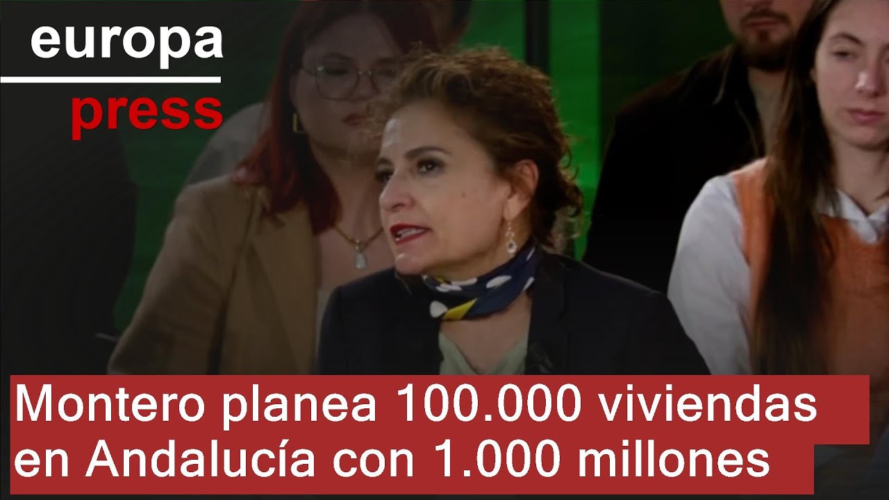 Montero apuesta por construir 100.000 viviendas y dedicar 1.000 millones anuales en Andalucía