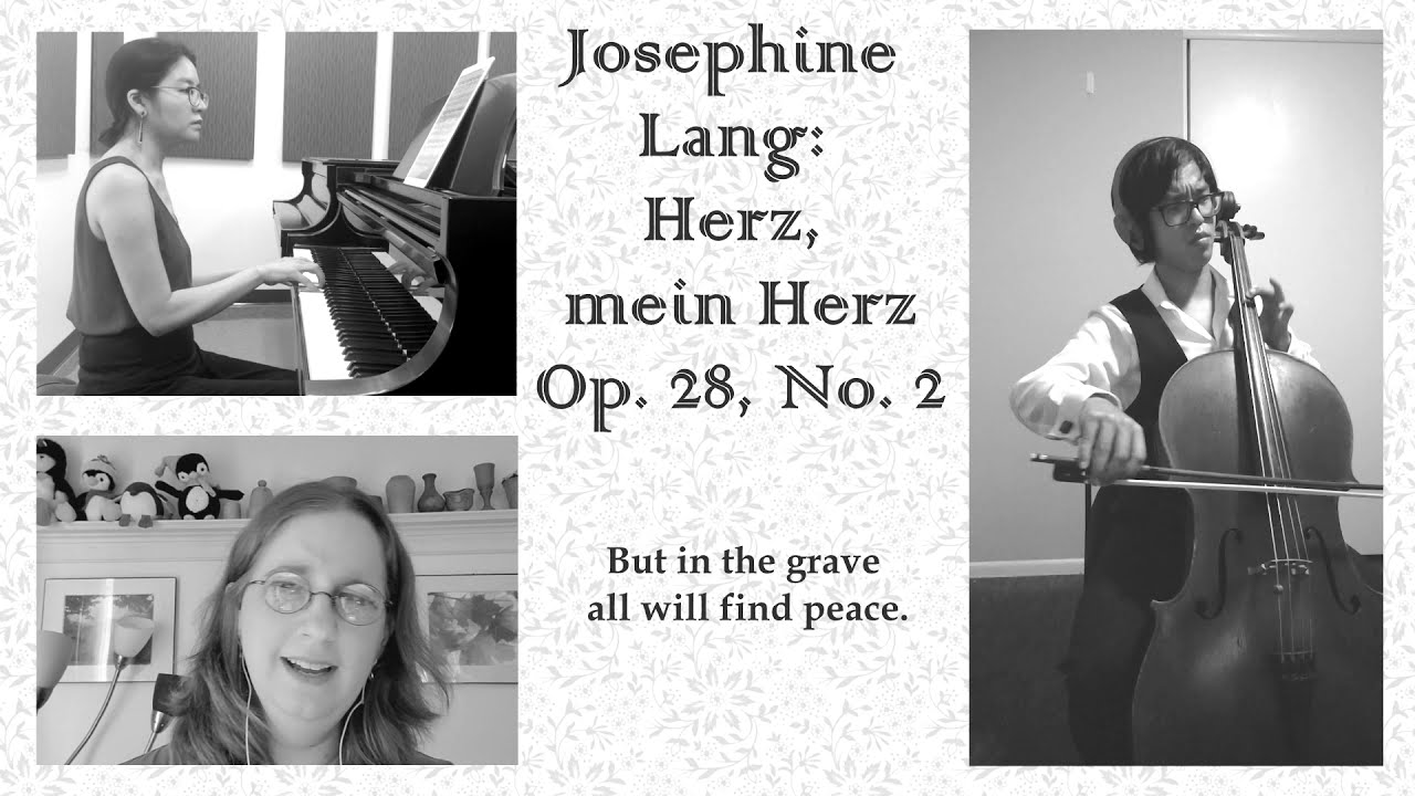 Josephine Lang: Herz, mein Herz, Op. 28, No. 2 (1838/61)