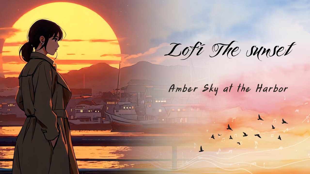 Lofi The Sunset - Amber Sky at the Harbor [Soul R&B] | Lofi Music | fungdoo