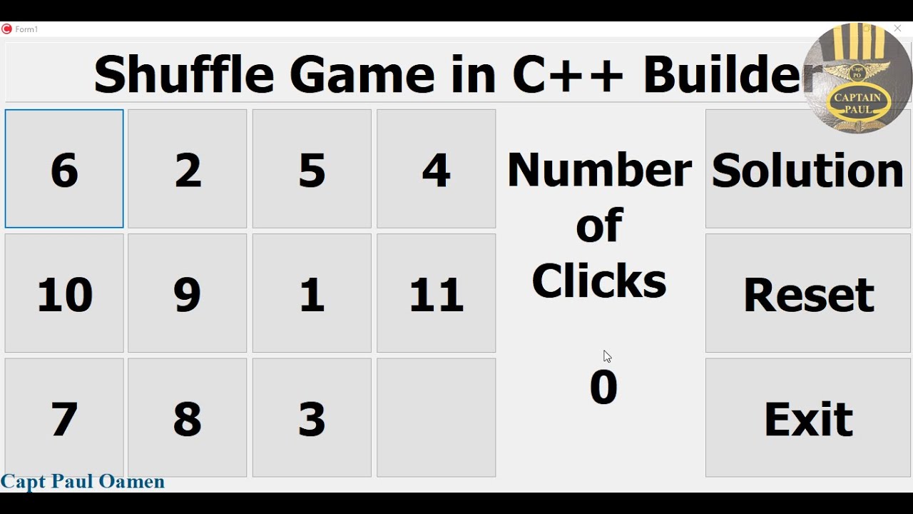 How to Create a C++ Number Shuffle Games Using C++ Builder