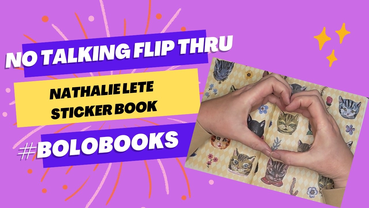 🤫📖 BOLO BOOK - NO TALKING FLIP THRU!  📖🤫 #bolobooks #junkjournalephemera #stickers