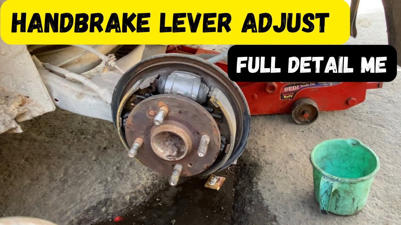REAR BRAKE CLEANING AND ADJUSTING ..Hyundai i20