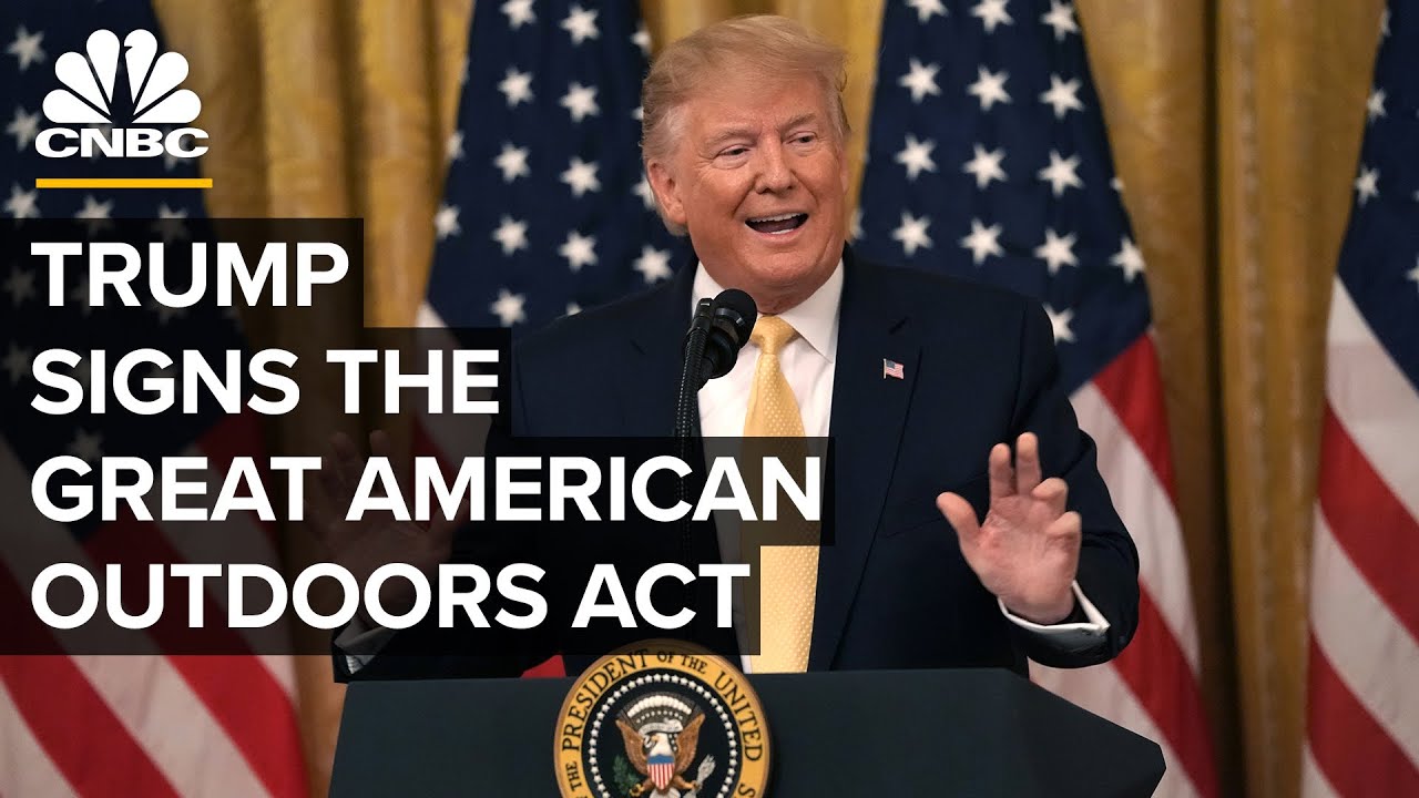 Президент Трамп подписывает Закон о великой американской природе &mdash; 04.08.2020