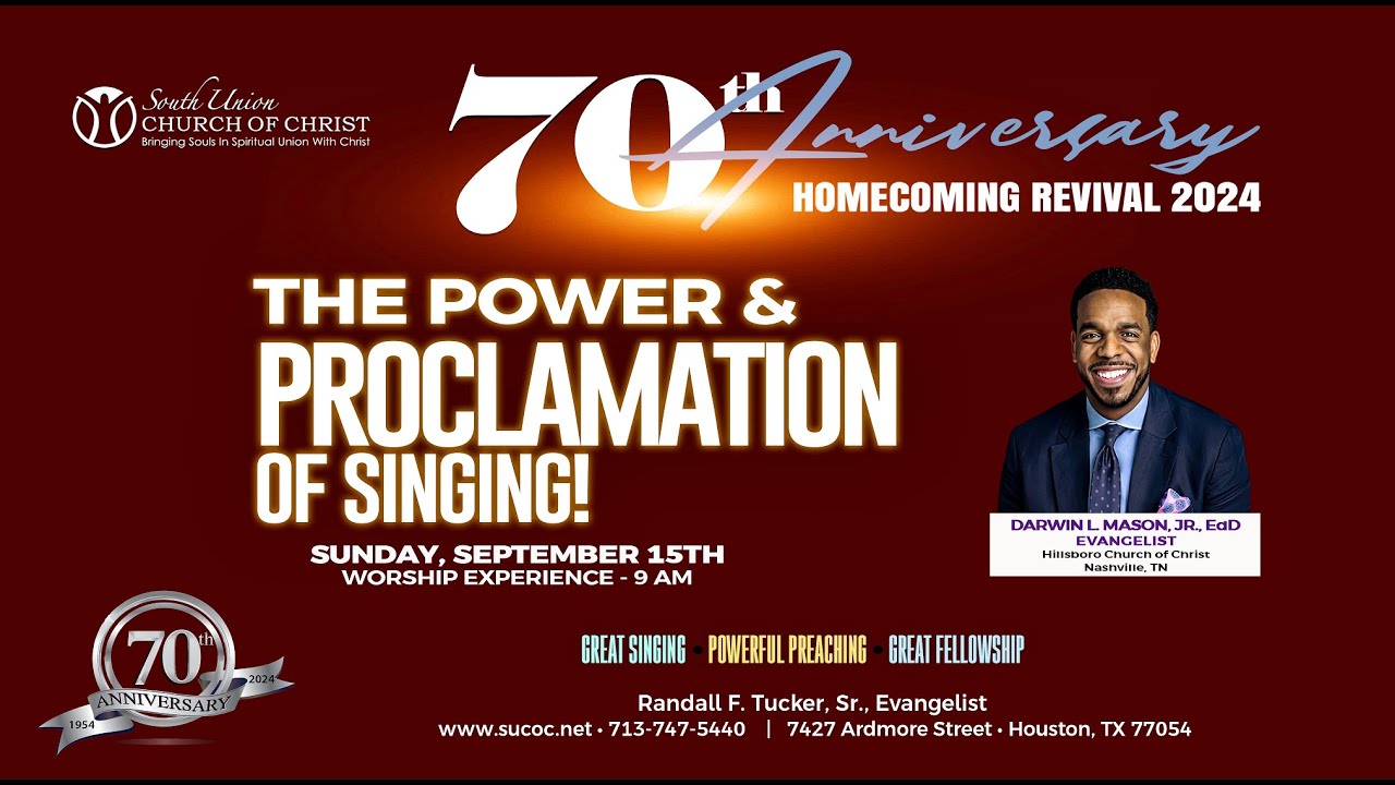 SUCOC 2024.09.15 - 9AM Morning Worship Service