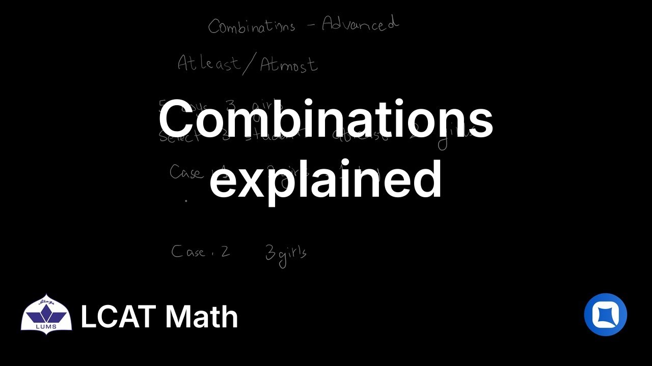 LUMS LCAT Math | 16.6 Combinations | Qallam