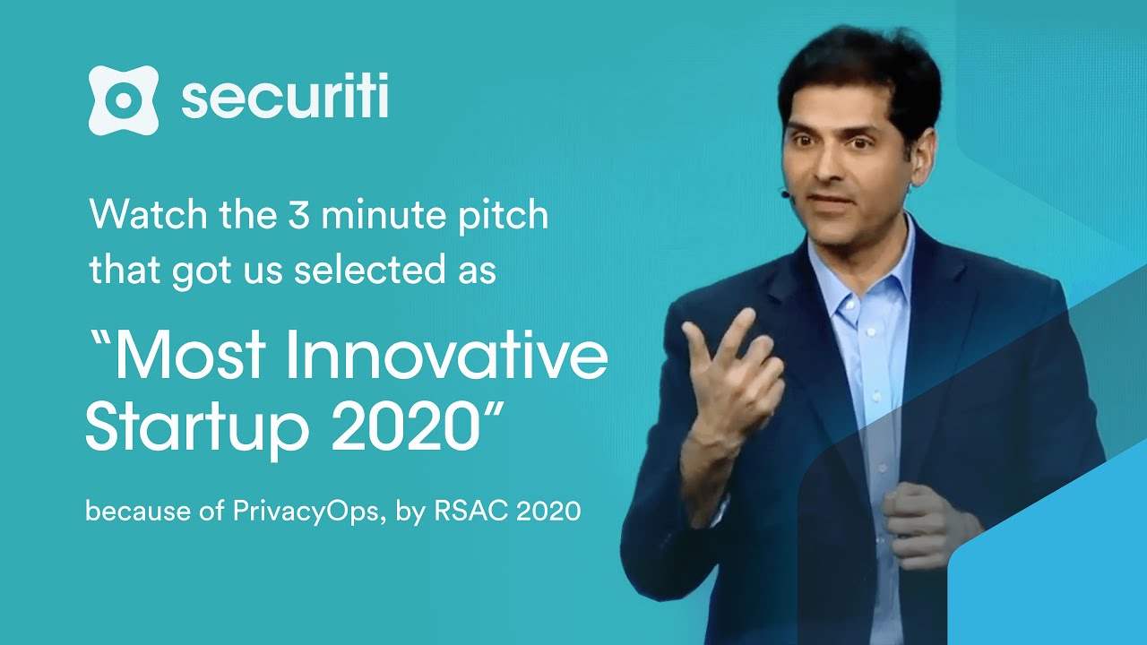 Securiti 3 Minute Award Winning Pitch | RSA Conference 2020