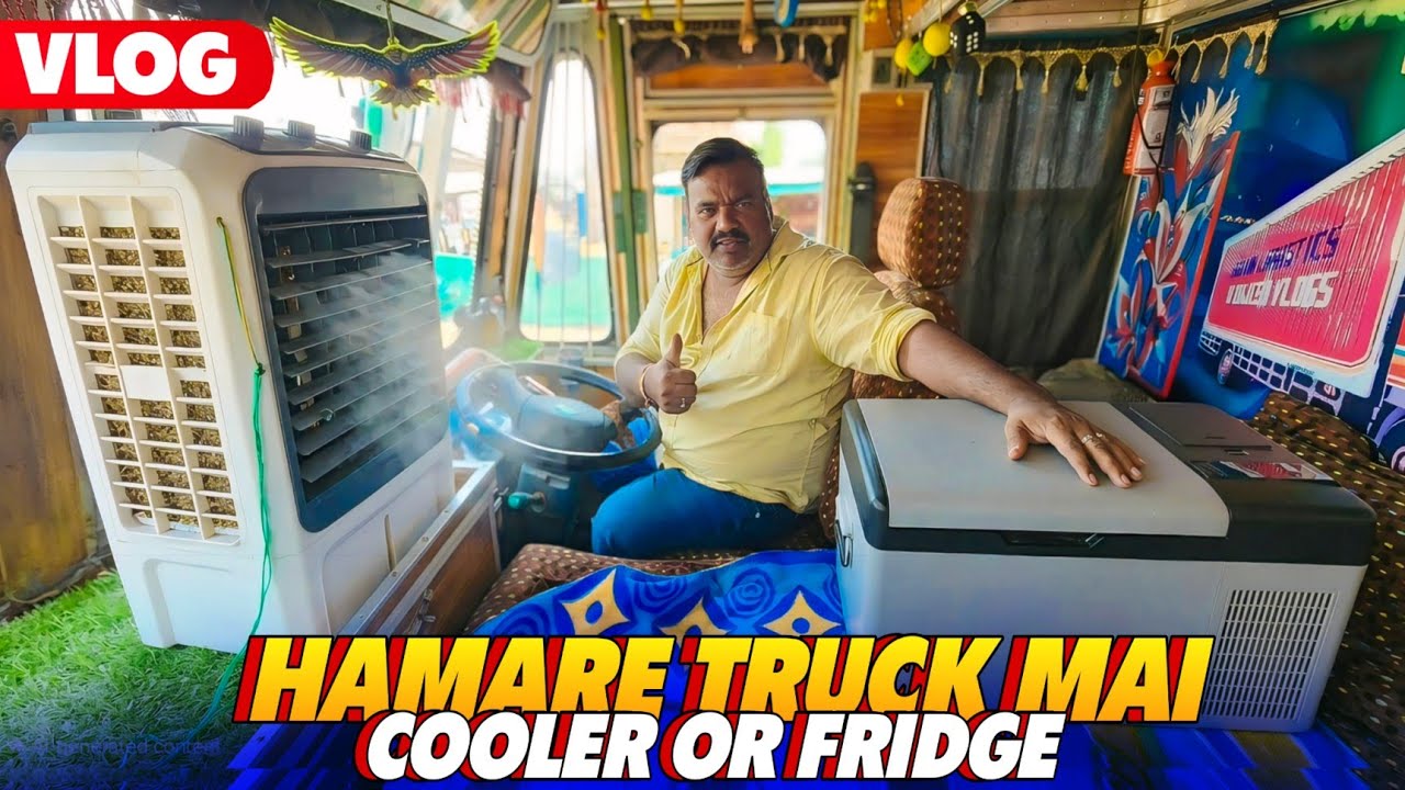 Hamare Truck Mai Cooler Or Fridge Dono Aa Gaye 😍 || Chhattisgarh To Uttar Pradesh Trip