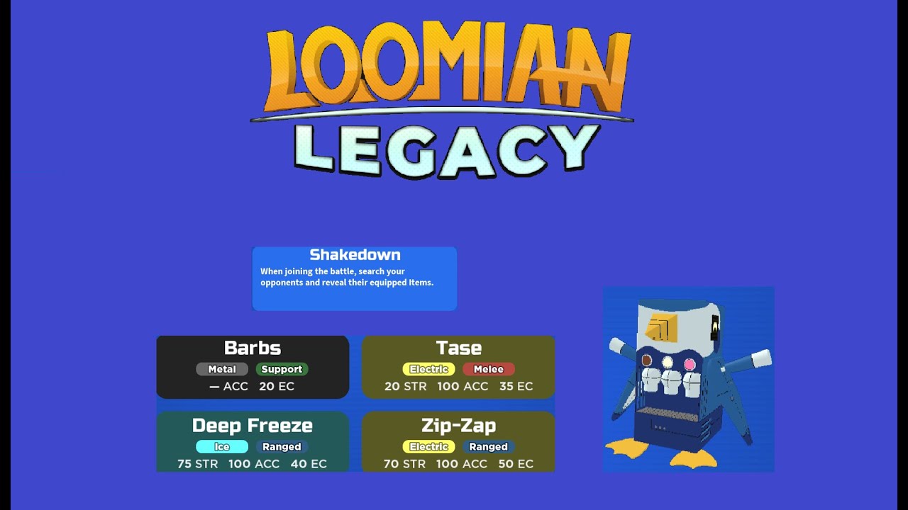 Sherbot, But Defensive. Loomian Legacy PVP.