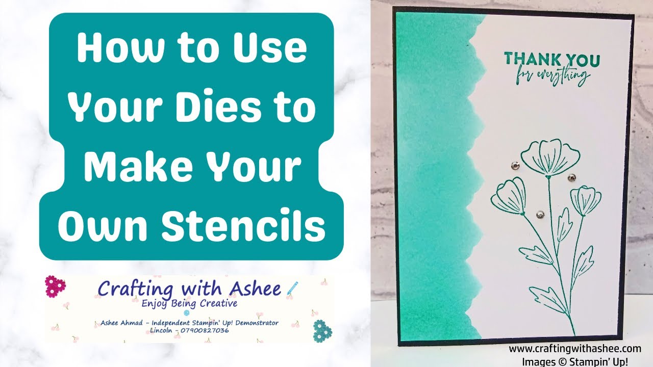 Focus Friday - How to Make Your Own Stencils - Super Easy - Check it Out Now!!  Stampin' Up!