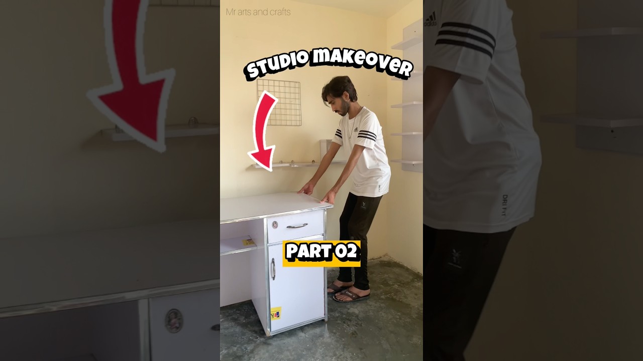 Studio makeover ✨❤️ || part 02 #youtube #diy #minimakeover #craft