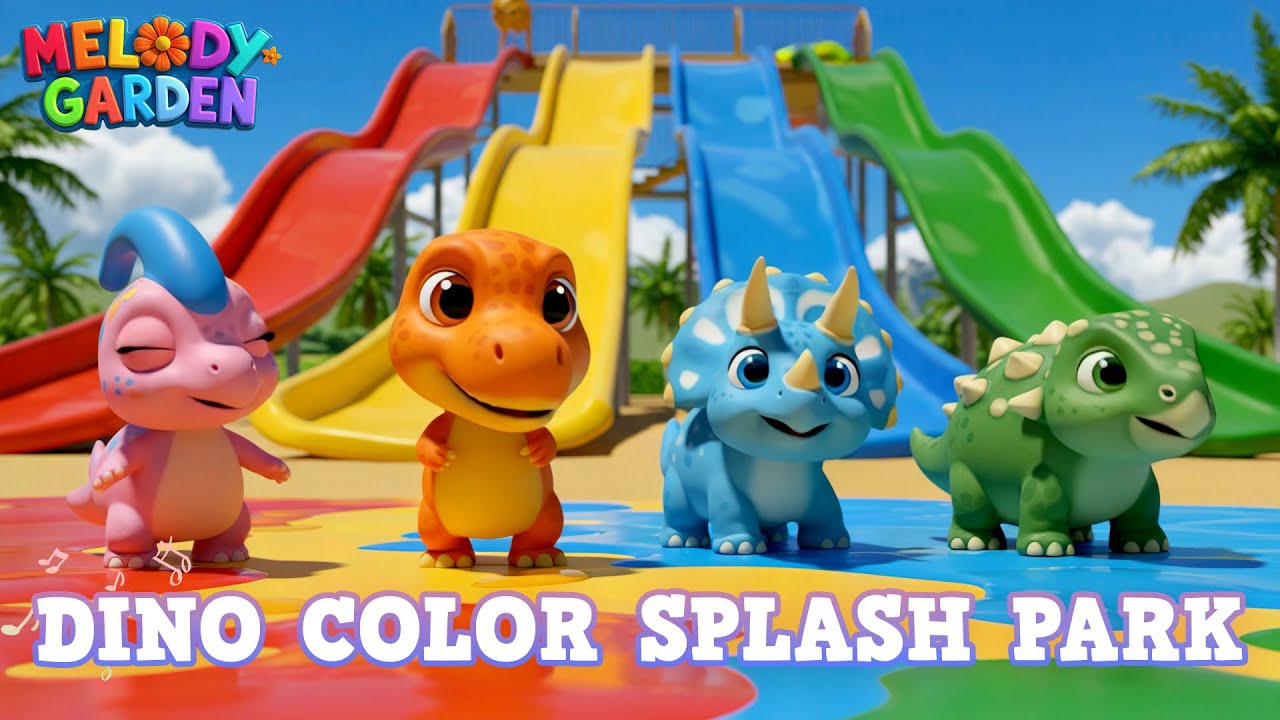 Dino Color Splash Park - Nursery Rhymes & Kids Songs - Melody Garden